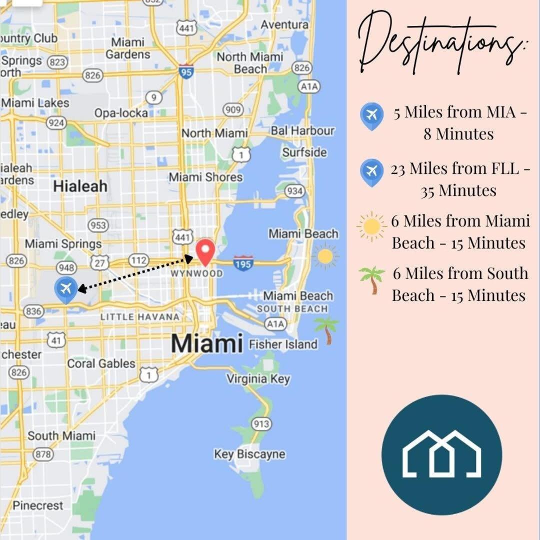 Palm Place Heart Of Miami With Parking Pool And Gym المظهر الخارجي الصورة